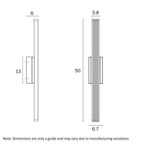 Ostel LED Ribbed Wall Exterior Light
