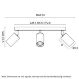 Picard GU10 LED Adjustable Head Spotlight