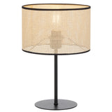 Velice Table Lamp with Drum Rattan Shade