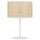 Velice Table Lamp with Drum Rattan Shade