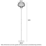 Vybor Travertine Lamp with Shade