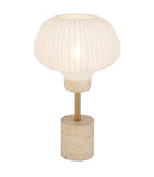 Vybor Travertine Lamp with Shade