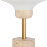 Vybor Travertine Lamp with Shade