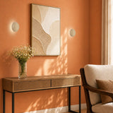 Casar Travertine LED Round Dot Wall Light