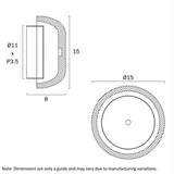 Casar Travertine LED Round Dot Wall Light