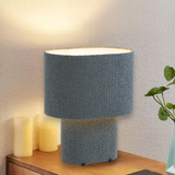 Verso Boucle Textured Fabric Table Lamp Oval