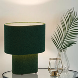 Verso Boucle Textured Fabric Table Lamp Oval