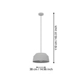 Contrisa 1lt Metal Hanging Pendant Light