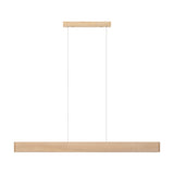 Mitchell LED Linear Bar Pendant Light Fluted Timber