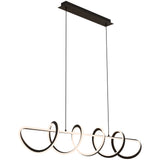 Bulbul Modern Spiral LED Linea Pendant Light