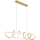 Bulbul Modern Spiral LED Linea Pendant Light