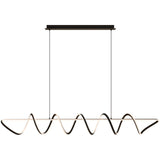 Bulbul Modern Spiral LED Linea Pendant Light