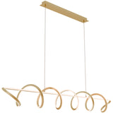 Bulbul Modern Spiral LED Linea Pendant Light