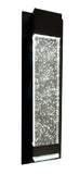 Coot LED Exterior Bubble Glass Linea Outdoor Wall Light Black