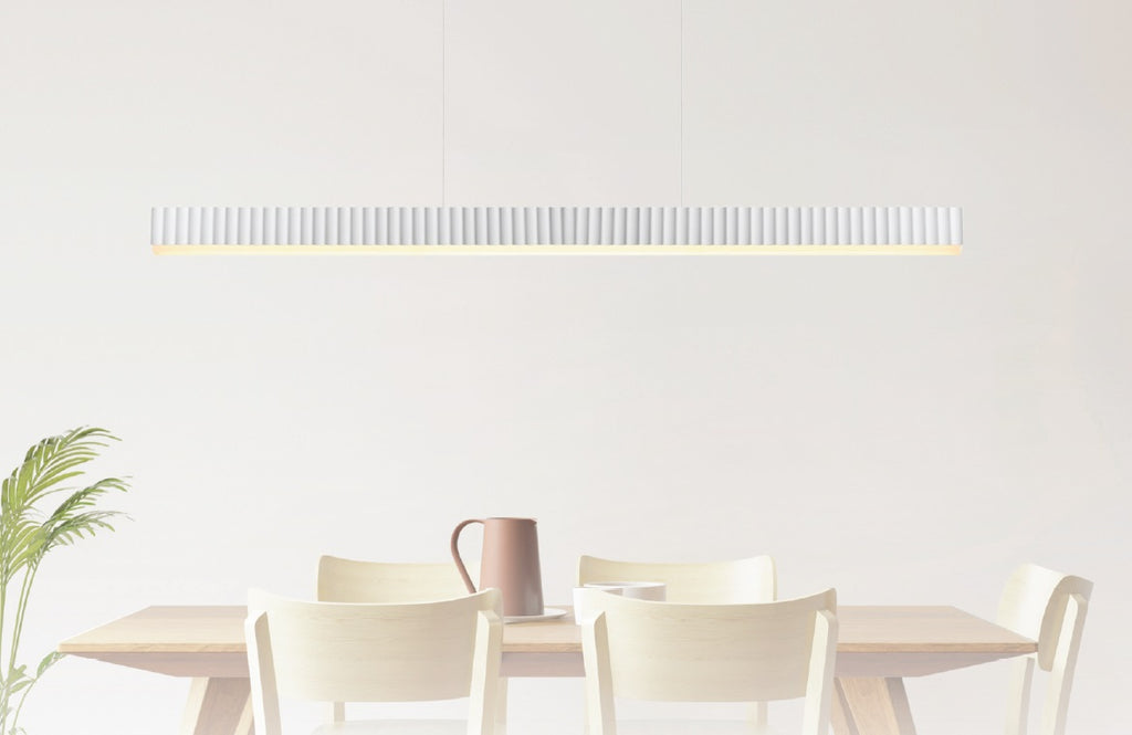 Prinia Fluted/Ribbed LED Linea Pendant Light Bar – Roundabout Lighting