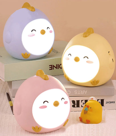 Frango Chicken LED Nightlight Dimmable Lamp USB DC 5V Rechargeable