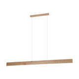 Mitchell LED Linear Bar Pendant Light Fluted Timber