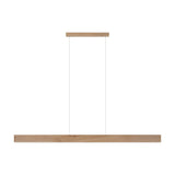 Mitchell LED Linear Bar Pendant Light Fluted Timber