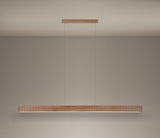 Mitchell LED Linear Bar Pendant Light Fluted Timber