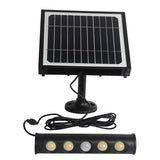 Multifunctional Solar LED Security Sensor Floodlight Black
