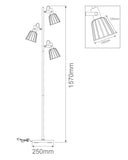 Ashley Metal Cage Lamps Black/Antique Brass