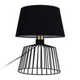 Ashley Metal Cage Lamps Black/Antique Brass