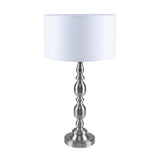 Sandra Table Lamp with White Fabric Drum Shade