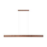 Mitchell LED Linear Bar Pendant Light Fluted Timber