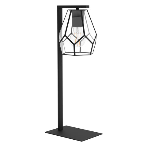 Mardyke Table Lamp Black/Clear Glass