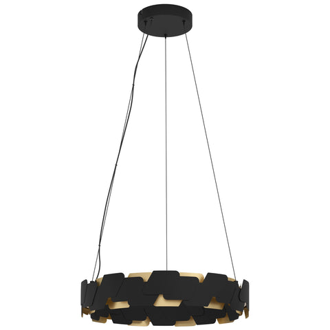 Altagracia LED Hanging Pendant Light Black/Gold