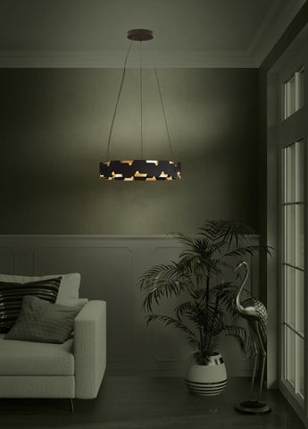 Altagracia LED Hanging Pendant Light Black/Gold