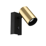 Cumaribo LED GU10 Spotlight Black with Brushed Brass