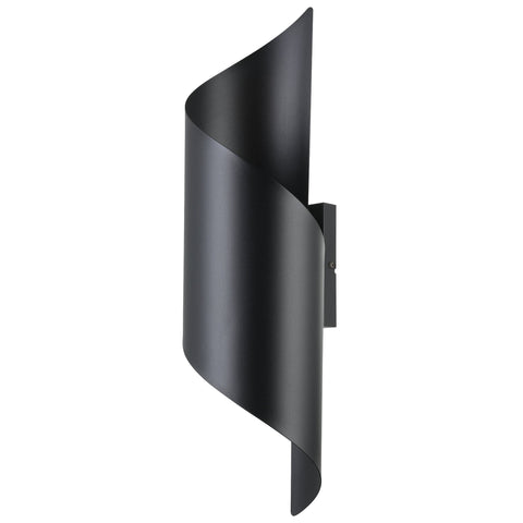 Jabaloyas 1lt Metal Spiral Wall Bracket Sconce Light