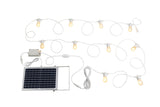 Festoon 2 Solar Powered LED 8m 10 Light Party Light Set Clear