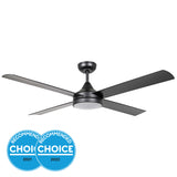 Eglo Stradbroke DC 4 Blade ABS Remote Ceiling Fan with LED Light