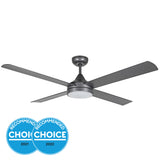 Eglo Stradbroke DC 4 Blade ABS Remote Ceiling Fan with LED Light