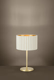 Tamaresco Table Lamp with Ribbed Velvet Fabric Drum Shade