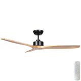 Fanco Wynd DC 3 Blade Timber 54'' 1370mm Remote Ceiling Fan