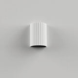 Munia Ribbed Paintable Gypsum Plaster Finish Wall Sconce Light