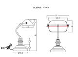 Bankers Adjustable Touch Reading Desk Lamp