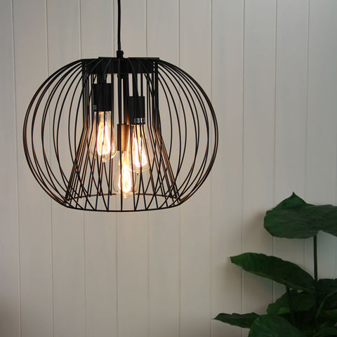 Malo Wire Cord Pendant Light Black