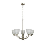 Rochester Traditional Arm Pendant Light with Frost Glass's