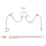 Philly 10 Light 1800mm Suspension Black