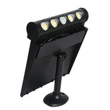 Multifunctional Solar LED Security Sensor Floodlight Black
