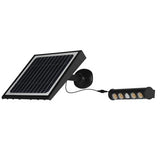 Multifunctional Solar LED Security Sensor Floodlight Black