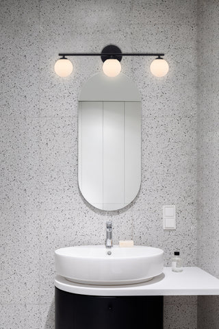 Moran Wall/Vanity Light with Opal Glass Spheres