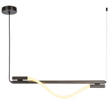 Taft LED Fabric Rope Linea Bar Pendant LIght