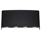 Eyvor LED Up/Down IP65 Tri-Colour Exterior Wall Light Black
