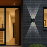 Eyvor LED Up/Down IP65 Tri-Colour Exterior Wall Light Black
