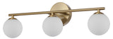 Moran Wall/Vanity Light with Opal Glass Spheres